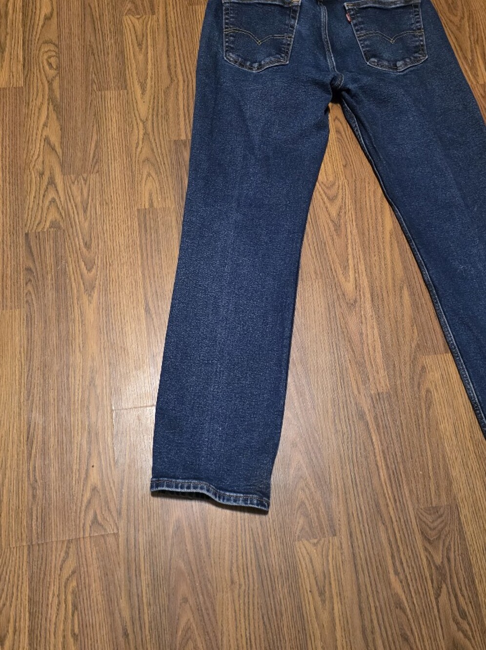 Levi’s 514 Men’s Jeans W34 L32 Dark Wash Thick Denim Straight Leg F62 - Picture 8 of 10